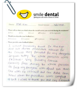dentist mel testimonial